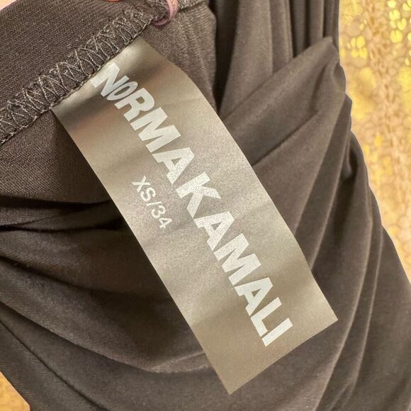 Norma Kamali Black Cayala Halter Neck Stretch Shorts Romper XS - Picture 6 of 12